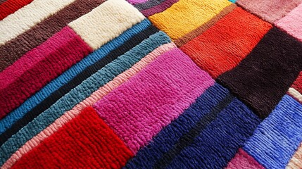 Colorful Textured Fabric Background.