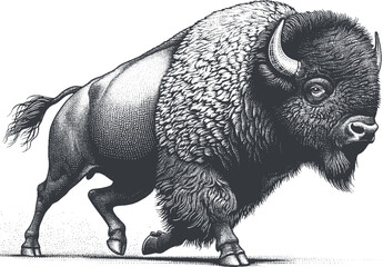 bison vector © CROP MEDIA