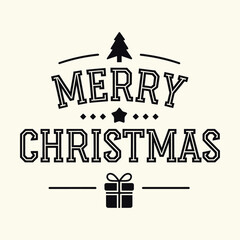 Fototapeta premium merry christmas t shirt design typography on an isolated white background