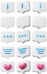 3D 흰색 대화 말풍선 