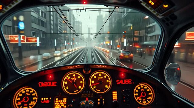 City subway driver's seat 
