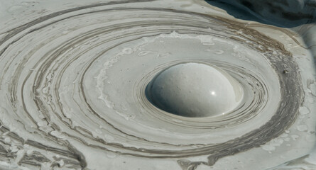 Mud volcano, Gobustan, Azerbaijan