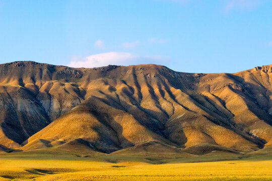Farmland in Greater Caucasus, Ismailli region, Azerbaijan