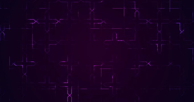 Slowly moving unique traditional pattern moving background 4K. Mandela Egyptian traditional unique floral pattern grid backdrop. Festive geometry glowy luxury invitation horizontal video. Spiritual bg