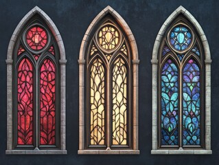 Fototapeta premium Stained Glass Windows
