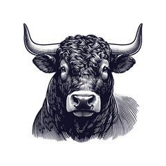 Naklejka premium cow vector