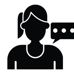 User, chat, message icon