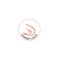 Seafood restaurant, shrimp, prawn logo vector design