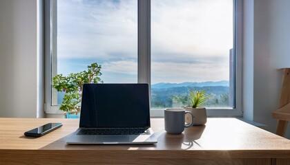 リモートワークの風景Remote work landscape