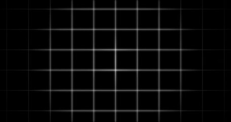 Black dark background grid technology video 4K. Information hologram overlay asset internet data concept.Seamless polygon dots digital motion graphic. Mesh shiny tile-like creative animated video. 
 - Powered by Adobe