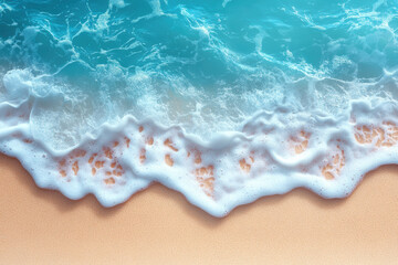 Obraz premium Light Blue Sea and Sandy Beach Background