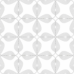 Seamless pattern with striped leaf shapes. Suitable for graphic design, interior decoration, textile, print, fashion, etc.