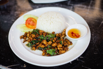 rice with pork