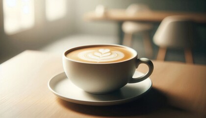 a hot and beautiful Café au Lait