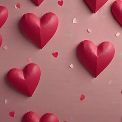 Charming Background with Hearts - Perfect for DIY Projects, Crafts, Valentine's Day, and Romantic Decor