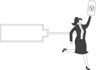 Energy, Revolution,Fist,Electricity,Icon,Holding, Businesswoman