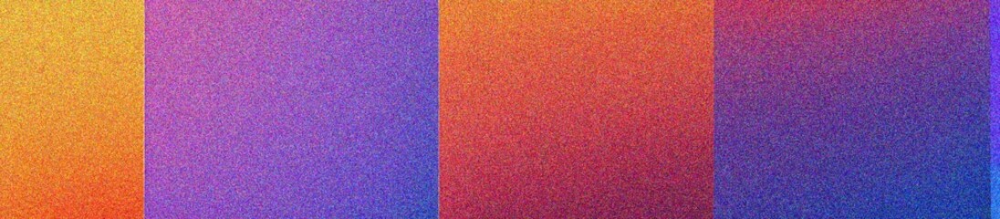 Fototapeta premium blue, red, orange, yellow, purple grainy background, noisy pastel color gradient banner, textured poster header cover backdrop design