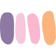 Pastel Watercolor Paint Streaks