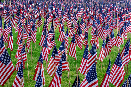American flag display