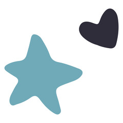 Pastel Watercolor Stars