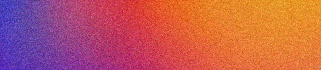 Fototapeta premium blue, red, orange, yellow, purple grainy gradient background pastel noise texture poster backdrop banner design, copy space