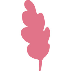 Pastel Watercolor Leaf