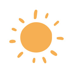 Pastel Watercolor Sun