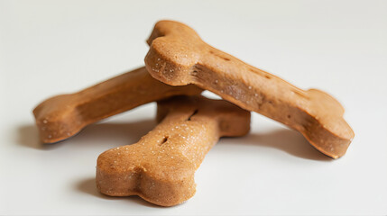 Dog biscuit, biscuits isolated on white background 