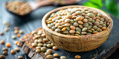 Naklejka premium lentil in a bowl