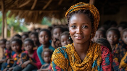 Portrait of a woman in Africa