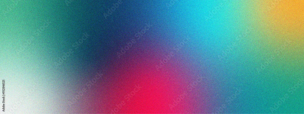 Poster purple noisy color gradient banner, grainy textured backdrop design. purple, blue color gradient bac