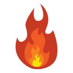 fire cartoon with transparent background