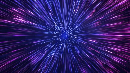 Cosmic Data Flow. Abstract Radial Lines Geometric Background