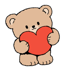 Naklejka premium 곰돌이