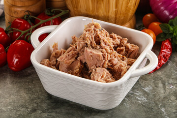 Canned tuna fish for salad