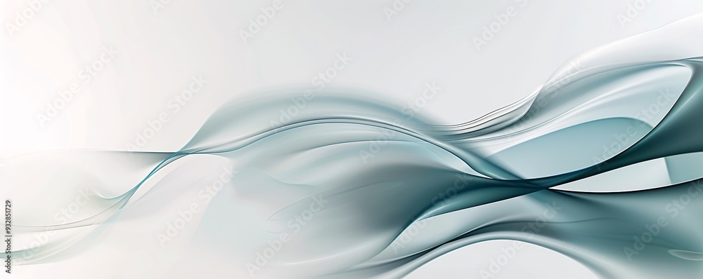 Poster an abstract background with a soft gradient and floating shapes, leaving plenty of space for text in