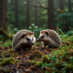 hedgehog in the forest