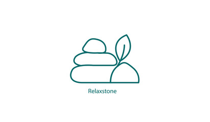 Vector Icon: Relax Stone and Calmness Illustration