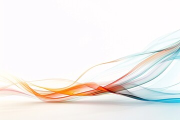 Fototapeta premium An abstract background with dynamic swirls and bright colors, providing a clear area for copy space at the bottom.