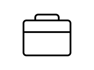 シンプルな救急箱アイコンA：角丸黒線