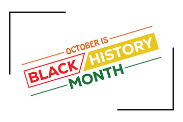 Black History Month. banner background vector illustration with awareness design.