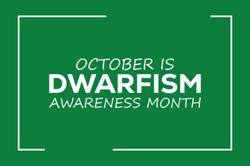 dwarfism awareness month .banner background vector illustration with awareness design