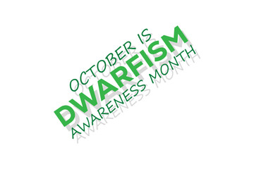 dwarfism awareness month .banner background vector illustration with awareness design