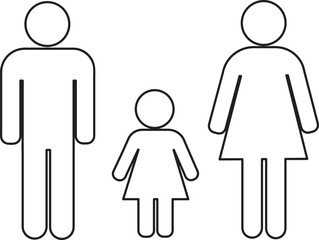 Parking sign and Restroom icon vector