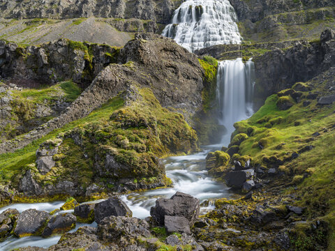 Dynjandi an icon of the Westfjords. The remote Westfjords in northwest Iceland.