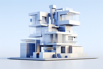 Blue Abstract Diagonal Lines Background, Design-Friendly Banner Cover Presentation