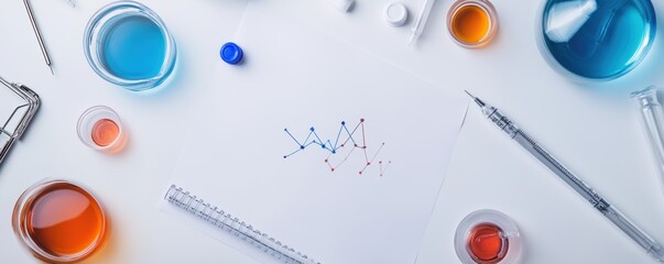 scientific research paper featuring graphs and charts, emphasizing data analysis with a clean and professional presentation