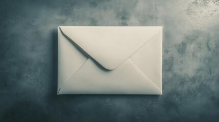 White envelope with a handwritten letter, personal and thoughtful, symbol of communication