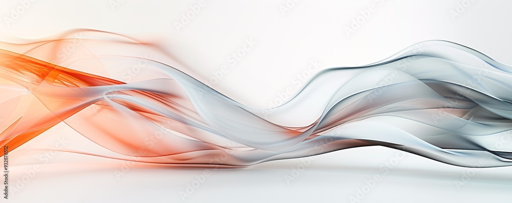 Poster an abstract background featuring fluid patterns and a soft color palette, leaving a clear area for c