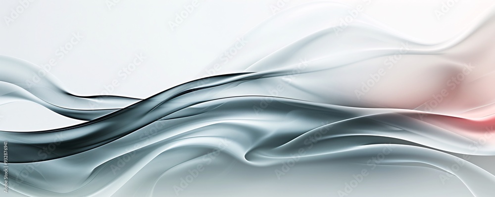 Poster an abstract background featuring fluid patterns and a soft color palette, leaving a clear area for c